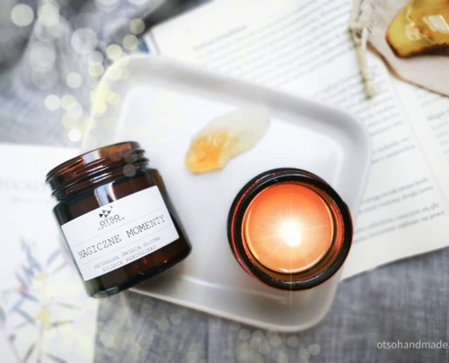 Świeca sojowa MAGICZNE MOMENTY - świeca sojowa zapachowa 120 ml