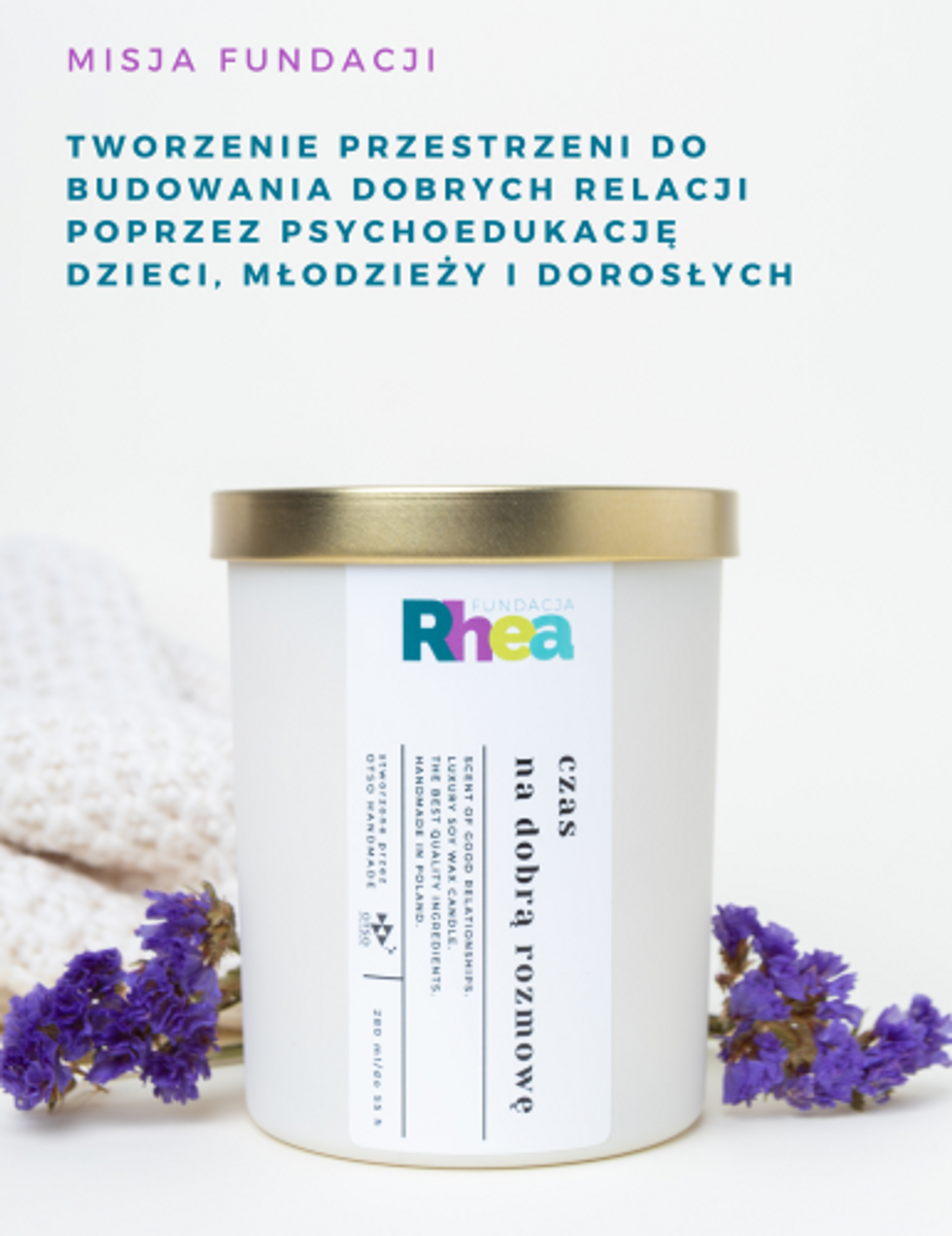Świeca sojowa Czas na dobrą rozmowę -- 280 ml