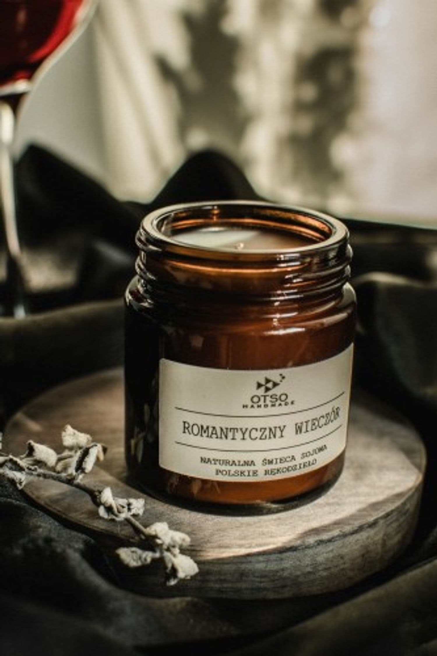 Świeca sojowa ROMANTYCZNY WIECZÓR - świeca sojowa zapachowa 120 ml